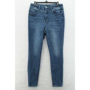 Judy Blue Jeans Womens 11/30 Blue High Rise Mom Jean Dark Wash Casual Stretch